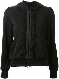 zip up ruffle fastening hoodie Guild Prime