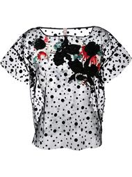 polka dot embellished top Antonio Marras