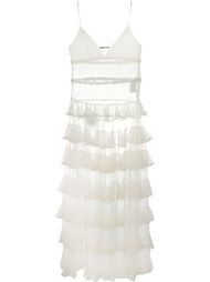 high low hem lace top Alexander McQueen