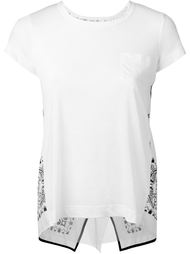bandanna print T-shirt Sacai