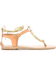 'Chrysso' beaded T-bar sandals Ancient Greek Sandals