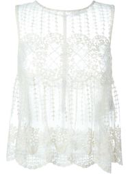 sheer embroidered top Red Valentino