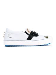 Karl Studded Leather Sneakers Fendi