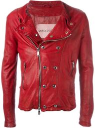 snap and zip biker jacket Giorgio Brato