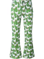 goose print cropped trousers  Ultràchic