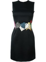 patchwork detail dress Christopher Kane