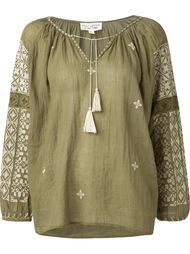 embroidered sleeve blouse  Nili Lotan