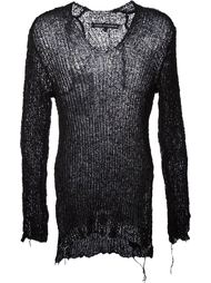v-neck ribknit sweater Cedric Jacquemyn