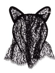 Lace Cat Ears with Veil Maison Michel