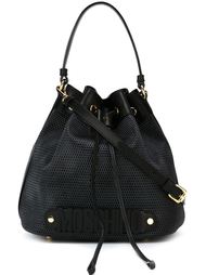 сумка-мешок с золотистой фурнитурой Moschino