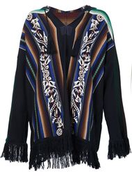 пончо с бахромой Sacai