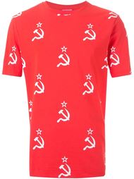 футболка с принтом серпа и молота Gosha Rubchinskiy