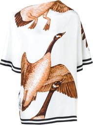 pheasant print oversized top Loewe