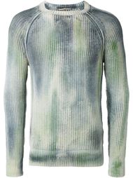 faded effect crew neck jumper Nuur