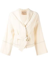 belted jacket Erika Cavallini