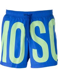 logo print swim shorts Moschino Swim
