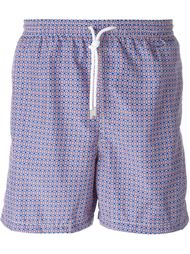 geometric print swim shorts Kiton