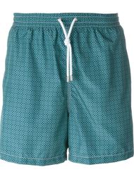 geometric print swim shorts Kiton