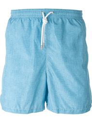 denim effect swim shorts Kiton