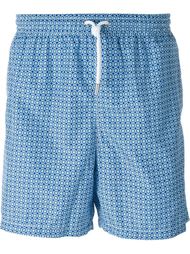 geometric print swim shorts Kiton