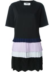 tiered pleated dress MSGM