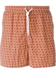 circle print swim shorts Kiton