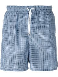 geometric print swim shorts Kiton