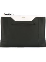 colour block clutch Furla
