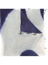 two tone raw edge scarf Suzusan