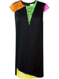 colour block lace dress Christopher Kane