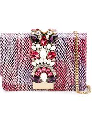 snakeskin effect embellished 'Cliky' cross body bag Gedebe