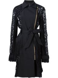 lace insert 'Banyan' trench coat Thomas Wylde