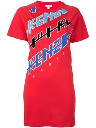 платье-футболка с принтом-логотипом Kenzo