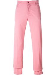 cropped straight leg trousers Kiton