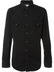 джинсовая рубашка с нагрудными карманами Saint Laurent
