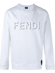 Cotton Logo Sweatshirt Fendi