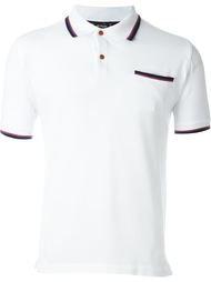 contrast trim polo shirt Kiton