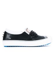 Karl Studded Leather Sneakers Fendi