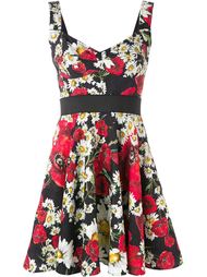 daisy and poppy print dress Dolce &amp;amp; Gabbana