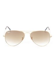 RAY BAN AVIADOR3025L001515819 DOURADOLENTEMARROMDEGRADE ??? Metal (Other) Ray-Ban