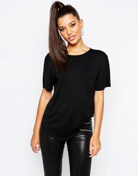 Футболка с карманом Missguided - Черный