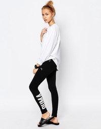 Леггинсы с логотипом сбоку Puma - Черный