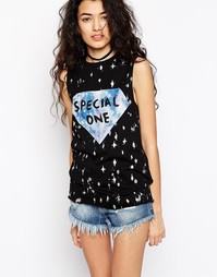 Туника с нашивкой Special One ASOS X We Are Hairy People - Черный