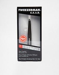 Пинцет со скошенными кончиками Tweezerman - Черный