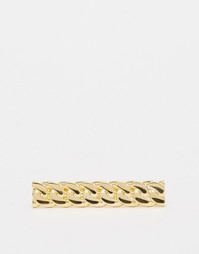 Позолоченный зажим для галстука в виде цепочки ASOS - Золотой