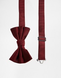 Шелковый галстук-бабочка ASOS - Burgundy
