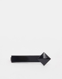 Черный зажим для галстука с шипом ASOS - Черный