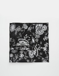 Черный платок-паше с цветочным принтом Reclaimed Vintage - Черный