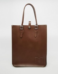 Шоппер-тоут The Leather Satchel Company - Milk chocolate