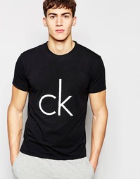 Футболка узкого кроя с логотипом Calvin Klein - Черный